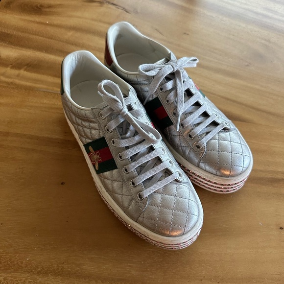 Authentic Gucci platform sneakers 37.5 - Picture 5 of 5